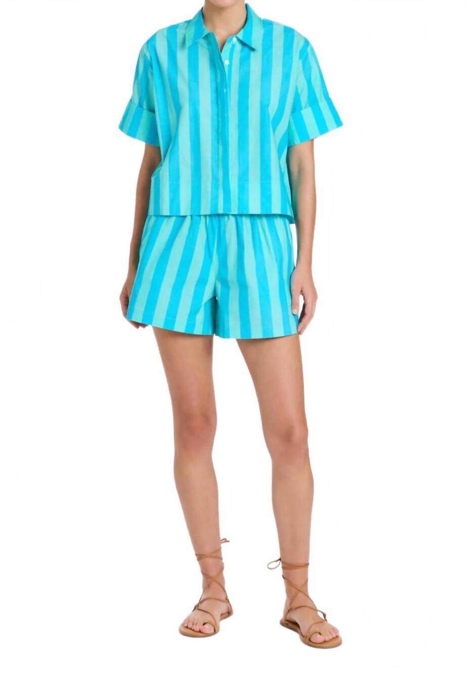 NEW LIVRO stripe pool short in surf